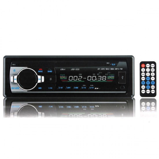 12V Car in Dash BT Stereo Radio Head Unit 1 Din MP3 Player AUX FM