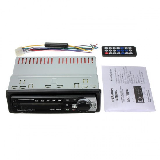 12V Car in Dash BT Stereo Radio Head Unit 1 Din MP3 Player AUX FM