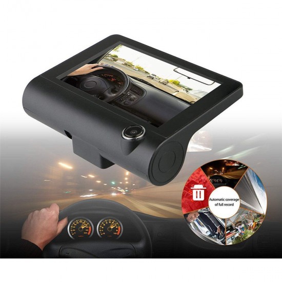4 Inch FHD 1080P Car DVR Camera 3 Lens Recorder Support Night Vision 4 Inch FHD 1080P Car DVR Camera 3 Lens Recorder Support Night Vision