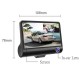 4 Inch FHD 1080P Car DVR Camera 3 Lens Recorder Support Night Vision 4 Inch FHD 1080P Car DVR Camera 3 Lens Recorder Support Night Vision