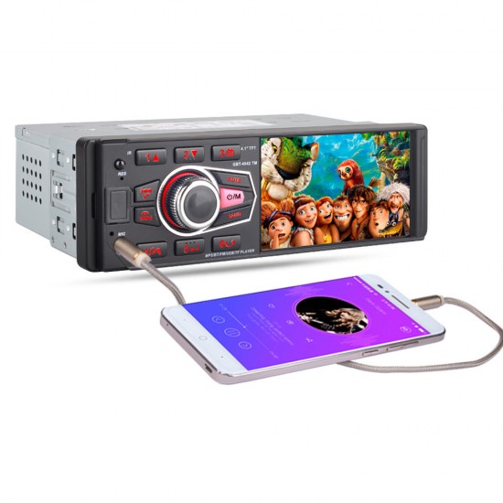 4042 4.1 Inch 1DIN Car MP5 Player Touch Screen Support AM FM Radio RDS bluetooth USB TF Card Remote Control with HD Backup Camera