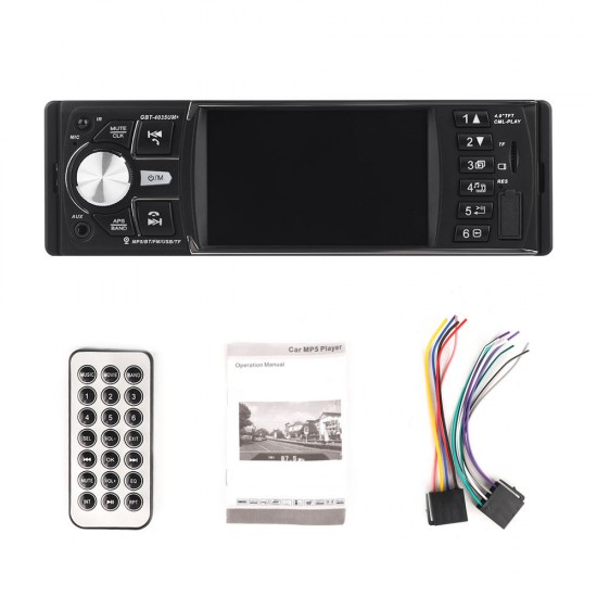 4.1 Inch 1DIN HD Car Stereo Video MP5 Player bluetooth FM Radio AUX USB SD TF Support Rear Camera 4.1 Inch 1DIN HD Car Stereo Video MP5 Player bluetooth FM Radio AUX USB SD TF Support Rear Camera
