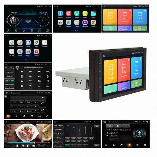 7 Inch 1 Din Android 8.1 Car Stereo Radio Multimedia Player Adjustable Screen 4 Core 1GB+16GB GPS Wifi bluetooth FM AM 7 Inch 1 Din Android 8.1 Car Stereo Radio Multimedia Player Adjustable Screen 4 Core 1GB+16GB GPS Wifi bluetooth FM AM