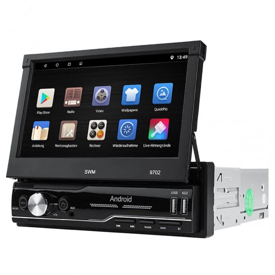 7 Inch 1 Din For Android 8.1 Car Radio Stereo MP5 Player 4 Core 1+16G Retractable Touch Screen WIFI GPS bluetooth FM AUX 7 Inch 1 Din For Android 8.1 Car Radio Stereo MP5 Player 4 Core 1+16G Retractable Touch Screen WIFI GPS bluetooth FM AUX