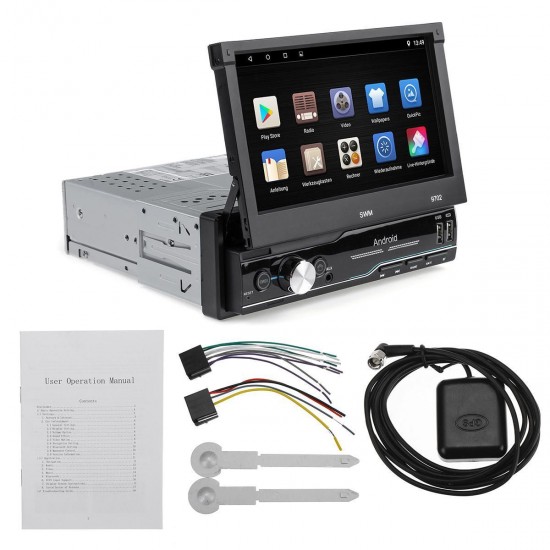 7 Inch 1 Din For Android 8.1 Car Radio Stereo MP5 Player 4 Core 1+16G Retractable Touch Screen WIFI GPS bluetooth FM AUX 7 Inch 1 Din For Android 8.1 Car Radio Stereo MP5 Player 4 Core 1+16G Retractable Touch Screen WIFI GPS bluetooth FM AUX