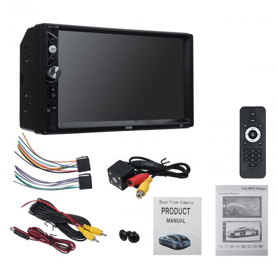 7 Inch Car MP5 Player Reversing Video Touch Screen Mobile Phone Projection Screen Steering Wheel Control FM Radio 7 Inch Car MP5 Player Reversing Video Touch Screen Mobile Phone Projection Screen Steering Wheel Control FM Radio