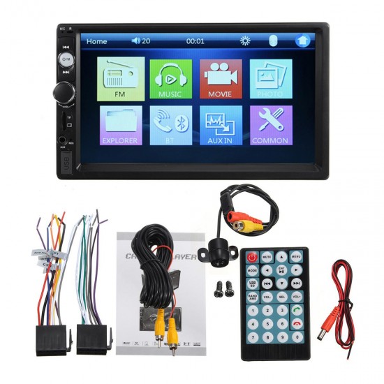 7 Inch Touch Car Stereo Radio MP5 2 Din In Dash bluetooth FM AUX USB + Free Camera 7 Inch Touch Car Stereo Radio MP5 2 Din In Dash bluetooth FM AUX USB + Free Camera
