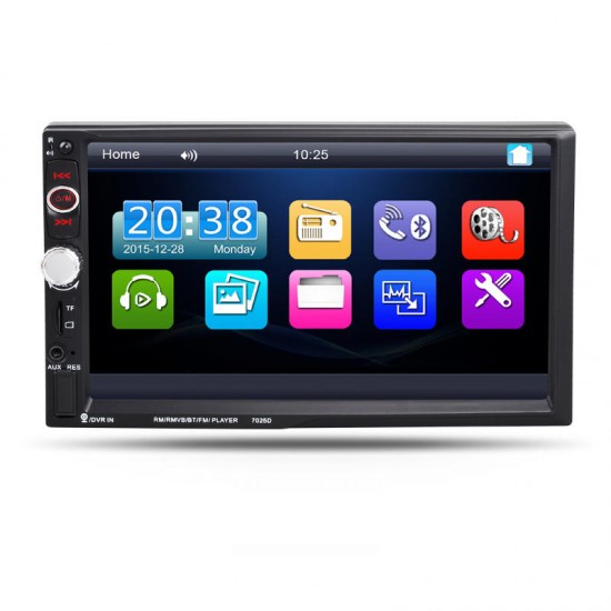 7 inch 2 DIN Universal Car Stereo Radio MP5 Player TFT Touch Screen Hands-free bluetooth MP3 Rear-View camera With Remote Control USB FM AUX 7 inch 2 DIN Universal Car Stereo Radio MP5 Player TFT Touch Screen Hands-free bluetooth MP3 Rear-View camera With Remote Control USB FM AUX