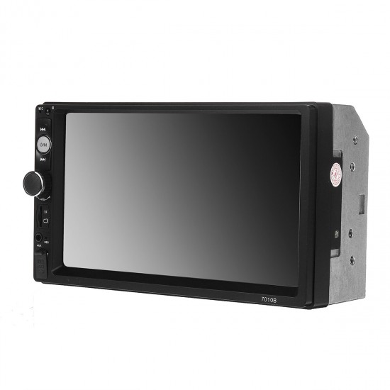 7010B 7 Inch 2DIN Car MP5 Player LCD Touch Screen bluetooth FM Radio Phone Mirror Link With 8LED Backup Camera
