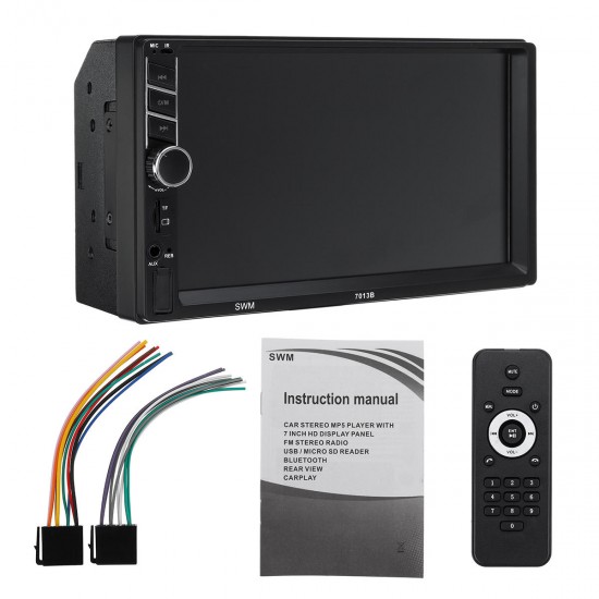 7013B 7 Inch 2Din Car Radio Head Unit MP5 Player bluetooth Hands-free FM USB Support Rear View Camera 7013B 7 Inch 2Din Car Radio Head Unit MP5 Player bluetooth Hands-free FM USB Support Rear View Camera