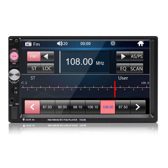 7023B 7 Inch 2Din Wince Car Stereo Radio Auto MP5 Player HD bluetooth Hands-free Touch Screen FM AUX USB Support Reversing Image 7023B 7 Inch 2Din Wince Car Stereo Radio Auto MP5 Player HD bluetooth Hands-free Touch Screen FM AUX USB Support Reversing Image