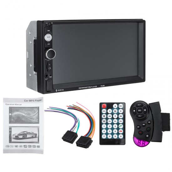 7023B 7 Inch 2Din Wince Car Stereo Radio Auto MP5 Player HD bluetooth Hands-free Touch Screen FM AUX USB Support Reversing Image 7023B 7 Inch 2Din Wince Car Stereo Radio Auto MP5 Player HD bluetooth Hands-free Touch Screen FM AUX USB Support Reversing Image