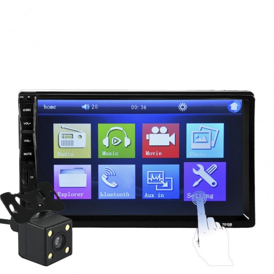 7032R 7 Inch Ips Full View bluetooth Car MP5 Player Parking Sensor