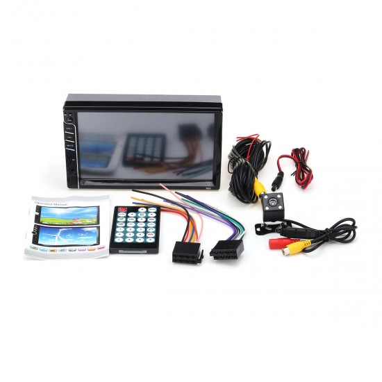 7033 7 Inch Double 2DIN Car MP5 Player FM Radio Stereo TF Card USB Port With Rear Camera 7033 7 Inch Double 2DIN Car MP5 Player FM Radio Stereo TF Card USB Port With Rear Camera