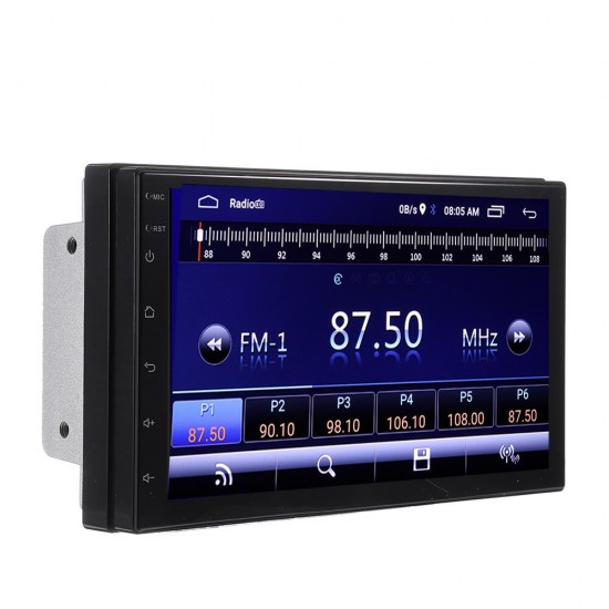 7Inch 2Din for Android 8.1 Car Stereo Radio 1+16G IPS 2.5D Touch Screen MP5 Multimedia Player GPS WIFI DSP FM