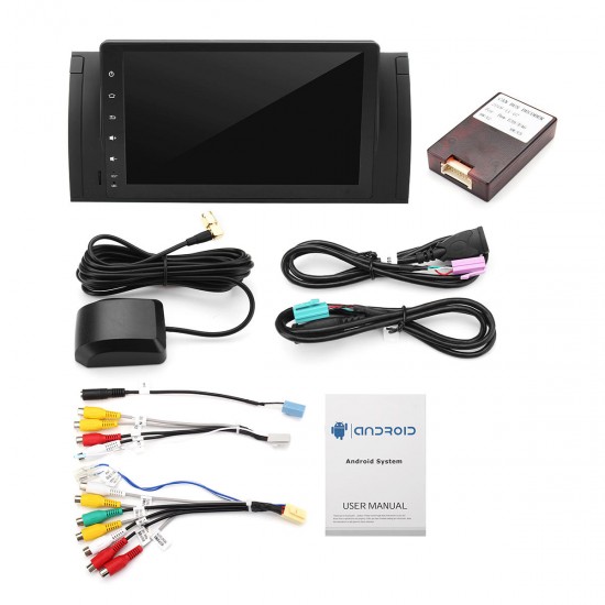9 Inch 1Din for Android 8.1 Car Stereo Radio Quad Core 2+16G GPS Wifi 4G AM DAB+ For BMW E39 X5 E53 1999-2006 9 Inch 1Din for Android 8.1 Car Stereo Radio Quad Core 2+16G GPS Wifi 4G AM DAB+ For BMW E39 X5 E53 1999-2006