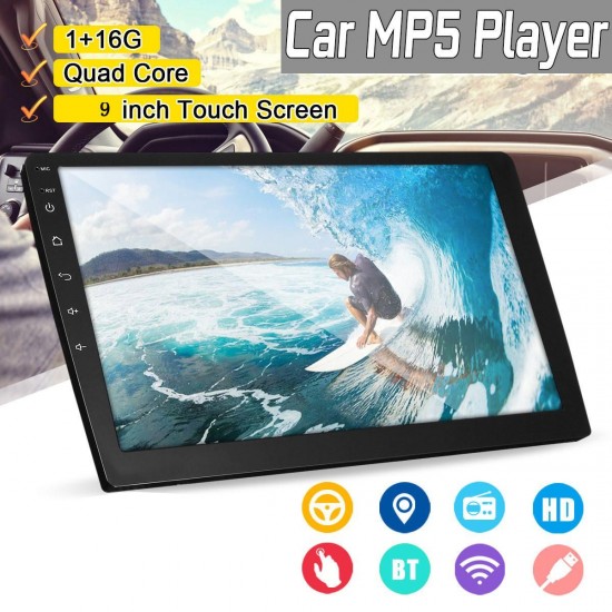 9 Inch 2 DIN Car MP5 Player Quad Core 1+16G Stereo Radio IPS Touch Screen bluetooth FM DAB DVR 9 Inch 2 DIN Car MP5 Player Quad Core 1+16G Stereo Radio IPS Touch Screen bluetooth FM DAB DVR