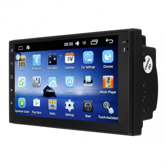 Android 7 Inch 2 Din HD Touch Screen WIFI bluetooth 4.0 Mirror Link Car Black MP5 Player OBD