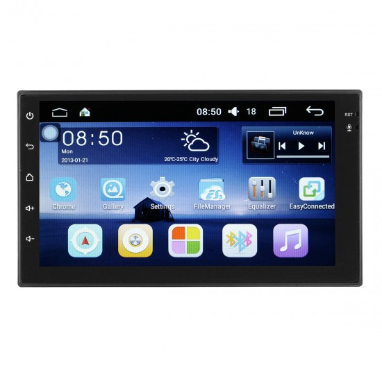 Android 7 Inch 2 Din HD Touch Screen WIFI bluetooth 4.0 Mirror Link Car Black MP5 Player OBD