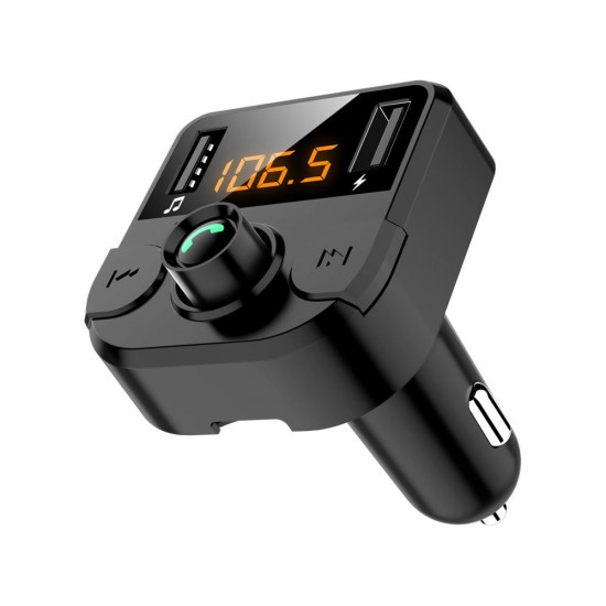 BT36B Dual USB Car Charger bluetooth FM Transmitter LED MP3 Player Wireless Modulator Handsfree Calling TF Card for Phone