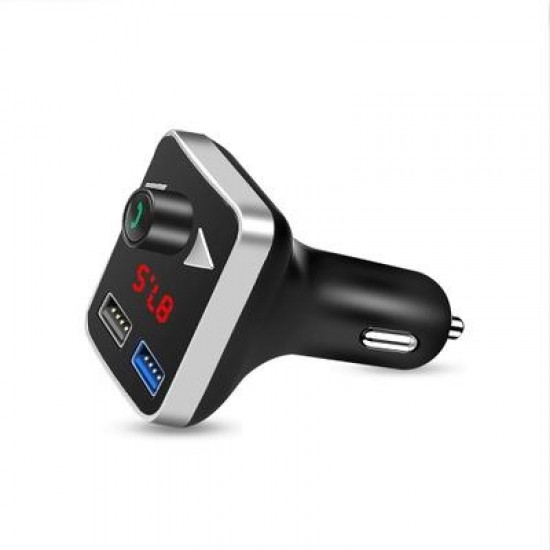 Car Charger MP3 Player bluetooth 4.2+EDR Stereo A2DP FM Transmitter LED Screen Support Hands-free USB