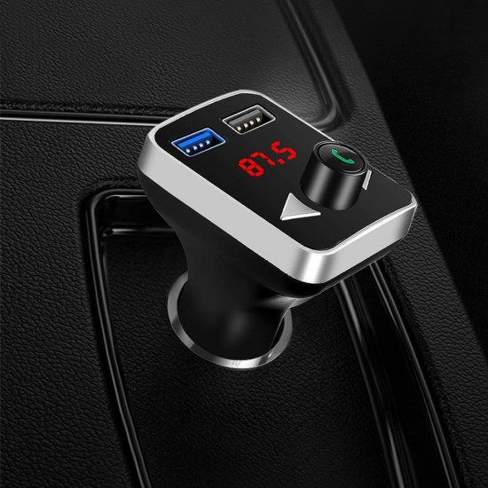 Car Charger MP3 Player bluetooth 4.2+EDR Stereo A2DP FM Transmitter LED Screen Support Hands-free USB Car Charger MP3 Player bluetooth 4.2+EDR Stereo A2DP FM Transmitter LED Screen Support Hands-free USB
