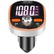 Car bluetooth MP3 Player FM Transmitter with Colorful Atmosphere Light Support QC 3.0 Fast Charging Subwoofer DSP TF Card USB