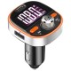 Car bluetooth MP3 Player FM Transmitter with Colorful Atmosphere Light Support QC 3.0 Fast Charging Subwoofer DSP TF Card USB