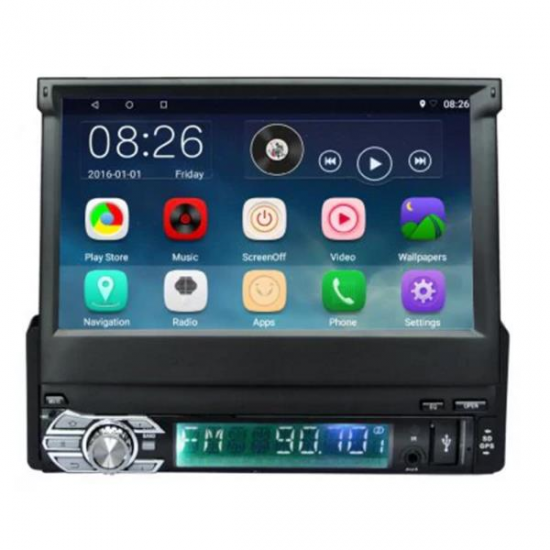 CT0008 Retractable Android 5.1 Quad Core Car Radio Stereo Player GPS Navigation