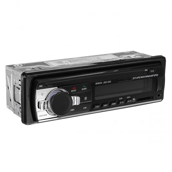 JSD-520 Car Radio Stereo Head Unit MP3 Player bluetooth Hands-free With Remote Control AUX SD FM