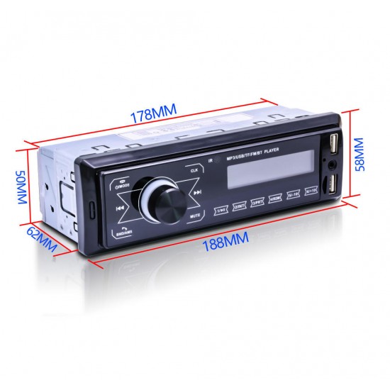 M10 Car Stereo Radio Receiver Auto MP3 Player Bluetooth Hands-free Support All Touch Keys FM USB SD AUX U Disk 12V