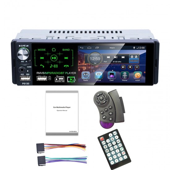 P5130 4.1Inch 1DIN Car Stereo Radio MP5 Player Full Touch Screen FM AM RDS bluetooth USB Strong Bass Rear Backup Camera P5130 4.1Inch 1DIN Car Stereo Radio MP5 Player Full Touch Screen FM AM RDS bluetooth USB Strong Bass Rear Backup Camera
