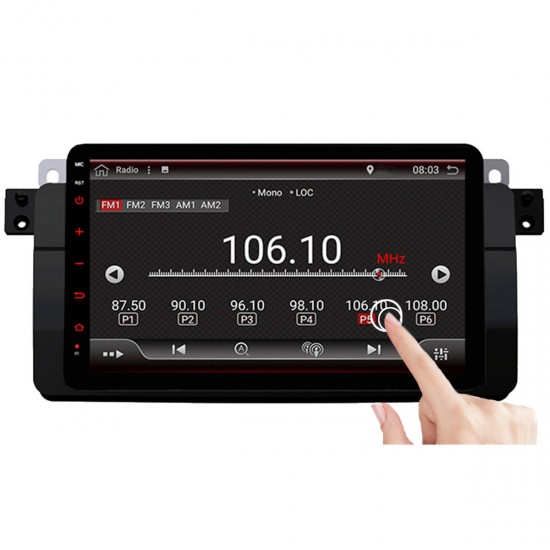 PX6 8 Inch 4+64G for Android 9.0 Car Stereo Radio 6 Core 1 DIN IPS MP5 Player bluetooth GPS WIFI 4G RDS for BMW E46 PX6 8 Inch 4+64G for Android 9.0 Car Stereo Radio 6 Core 1 DIN IPS MP5 Player bluetooth GPS WIFI 4G RDS for BMW E46