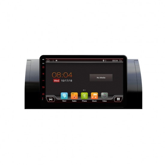 PX6 8.0 Inch 2 DIN 4+64G for Android 9.0 Car MP5 Player 6 Core Touch Screen bluetooth Radio GPS Carema For BMW 5(E39) 1995-2003 BMW X5(E53) 2000-2006