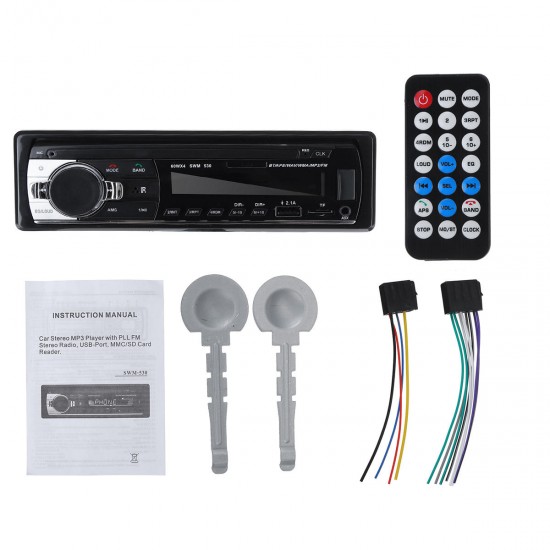 SWM-530 Car Radio Stereo MP3 Player bluetooth Hands-free Dual USB AUX TF SD FM RCA SWM-530 Car Radio Stereo MP3 Player bluetooth Hands-free Dual USB AUX TF SD FM RCA
