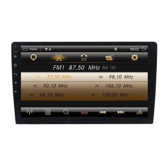T3 9 Inch 1 Din Car Stereo Radio Android 8.1 Quad-core MP5 Player GPS bluetooth DAB+ Wifi 4G