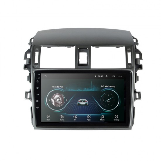 T3 9 Inch Android 8.1 Car Stereo Radio Quad Core 1+32G AM RDS 3G WIFI bluetooth GPS for Toyota Corolla 2008-2013