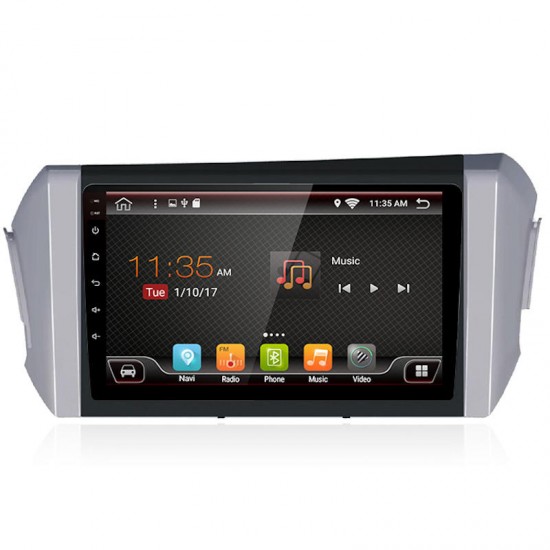 T3 9 Inch for Android 8.1 Car Radio Stereo 4 Core 1G+16GB Touch Screen GPS bluetooth Hands-free WIFI Rear view for Toyota Innvoa 15-18 Core board integrator