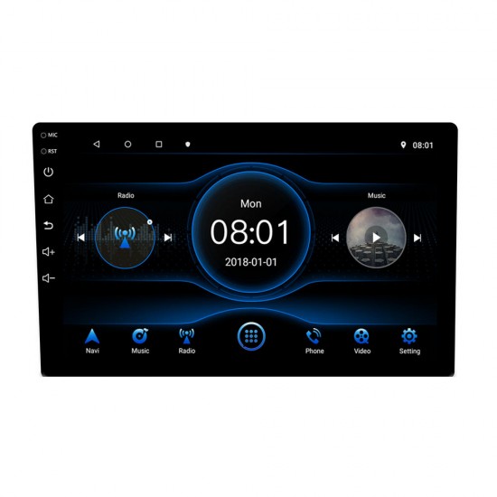 T3L For Android 8.1 9 Inch Quad Core Car Stereo Radio 1G+16G Double DIN Player GPS Navigation bluetooth RDS