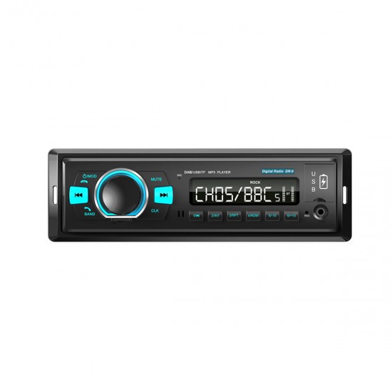 Universal Single 1 DIN Car Digital Radio DAB+ FM Support bluetooth U-disk TF Card EQ Setting Phone USB Charging