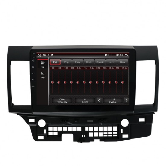10.1 Inch 2 DIN for Android 8.0 Car Stereo 2+32G Quad Core MP5 Player GPS WIFI 4G FM AM RDS Radio for Mitsubishi Lancer