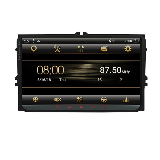 9 Inch 2 DIN for Android 9.0 8 Core 4+32G Car Stereo Radio Player GPS Touch Screen 4G bluetooth FM AM RDS Radio for VW Skoda