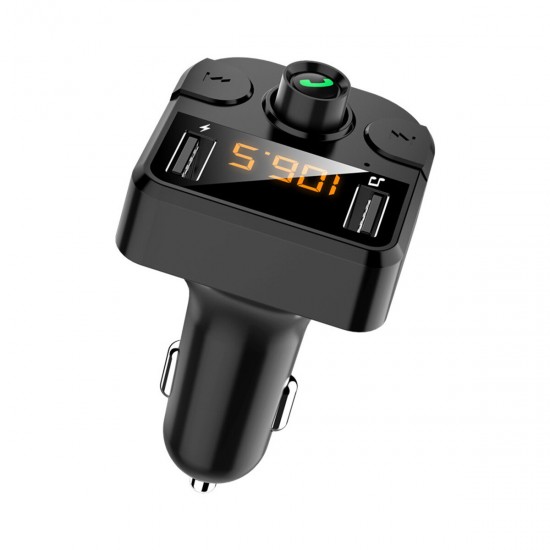 bluetooth 5.0 Car FM Transmitter Wireless MP3 Player Dual USB QC 3.0 12V-24V