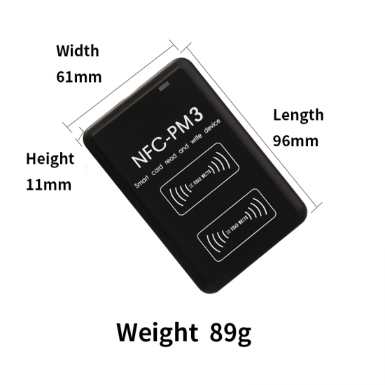 NFC PM3 RFID Writer Ic 13.56mhz Card Reader Cuid Taag Copier Complete Decoding Function Clone Uid Key Duplicator