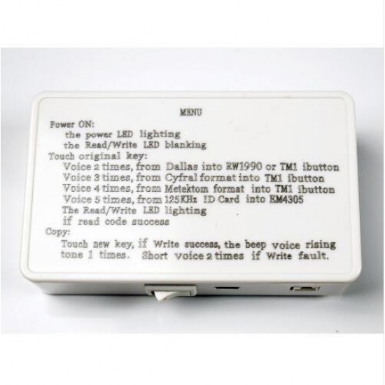 TM RFID Reader Copier Duplicator handheld RW1990 TM1990 TM1990B ibutton DS-1990A I-Button 125KHz EM4305 T5577 EM4100 TM card Reader TM RFID Reader Copier Duplicator handheld RW1990 TM1990 TM1990B ibutton DS-1990A I-Button 125KHz EM4305 T5577 EM4100 TM card Reader