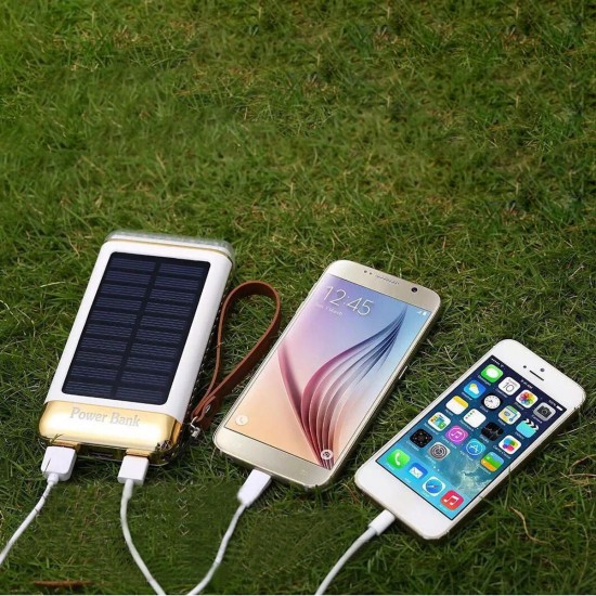 2019 New 20000mAh Solar Power Bank For Flashlight iPhone Mobile Phone Powerbank Power Source