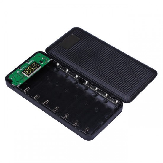 3 in1 7Slots DIY LCD Display Smart 18650 Battery Charger & Mobile Power Bank & LED Flashlight