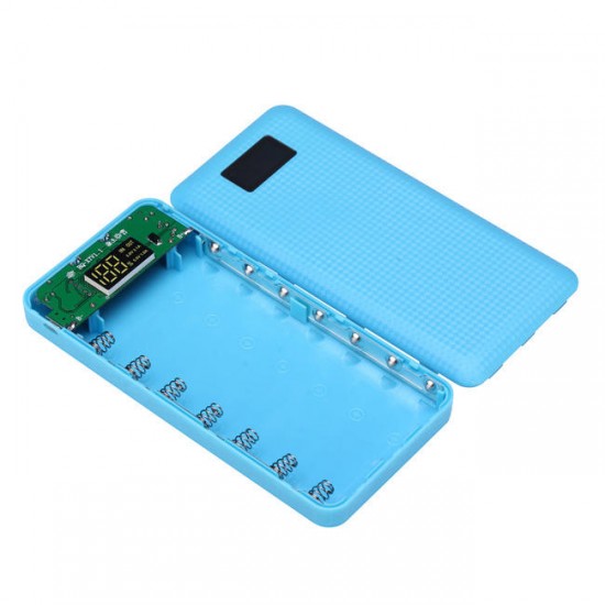 3 in1 7Slots DIY LCD Display Smart 18650 Battery Charger & Mobile Power Bank & LED Flashlight