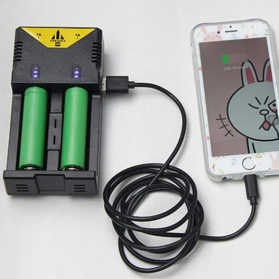 Q2 3A Intelligent Universal Smart Battery Charger for IMR/Li-ion Ni-MH/Ni-Cd Battery 18650
