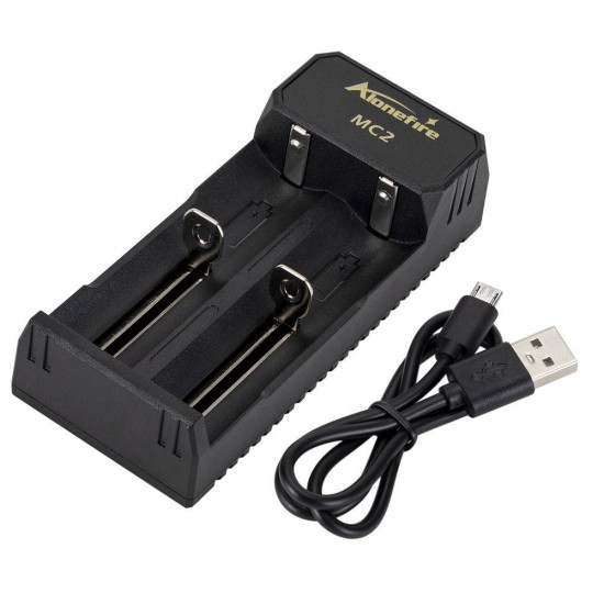 MC2 Battery Charger 2 Slot Universal Smart Chargering for Rechargeable Batteries Li-ion 18650 26650 14500 MC2 Battery Charger 2 Slot Universal Smart Chargering for Rechargeable Batteries Li-ion 18650 26650 14500